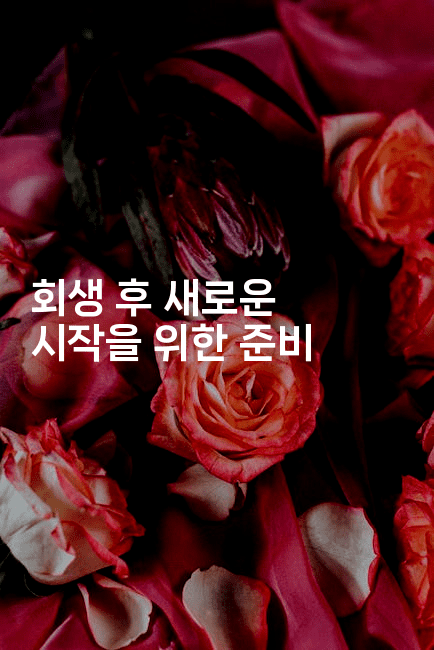 회생 후 새로운 시작을 위한 준비-스포티